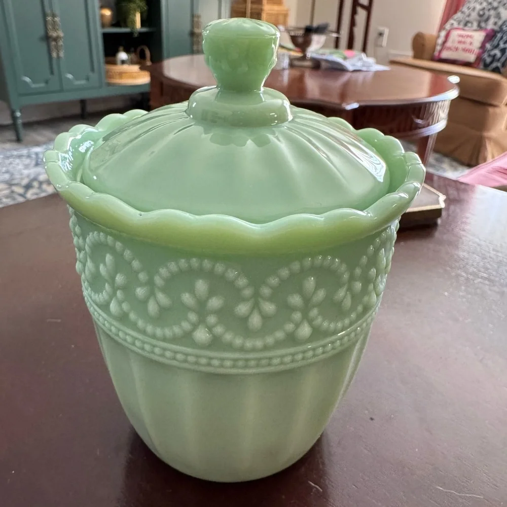 Pioneer Woman Jadeite mini jar - Picture 2 of 4